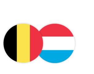 Flagge von Belgien und Luxemburg
