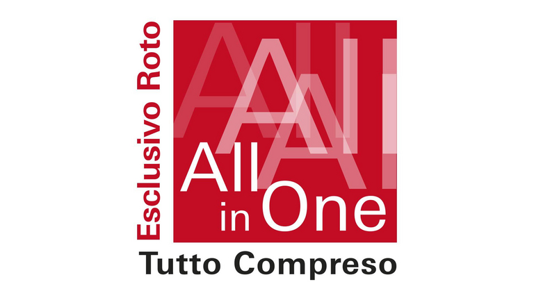 Sistema esclusivo Roto tutto compreso: All-in-One. Finestre accessoriate di isolanti e teli. Premontate in fabbrica per un'installazione sicura e anticondensa